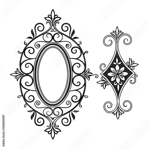 Oval, Shield and Circle Frames