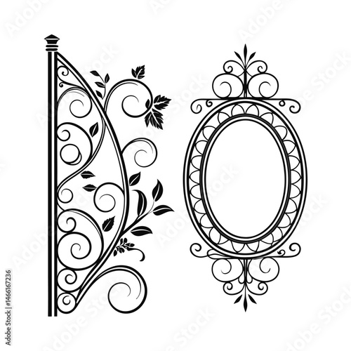 Oval, Shield and Circle Frames