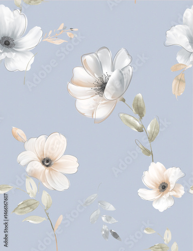 Captivating Handmade Floral and Curly Pattern Illustrations