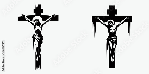 The Jesus Crucified. Christian Art Nativity Crucifix Divine Salvation. lords death redemption story sacrifice and immortal devotion.
