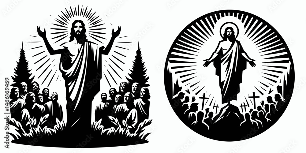 The Jesus Resurrected. Christian Art Nativity Crucifix Divine Salvation. Divinity restored triumph over mortality celestial spirit hope after demise. The Jesus Resurrected. Christian Art Nativity Crucifix Divine Salvation. Divinity restored triumph over mortality celestial spirit hope after demise.