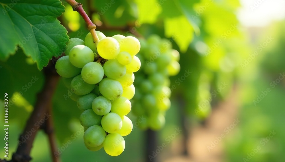 Green grapes hanging tightly clustered on vine, green grapes, grapes Green grapes hanging tightly clustered on vine, green grapes, grapes