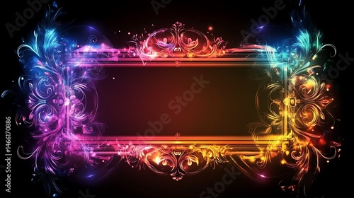 Vibrant, ornate frame design