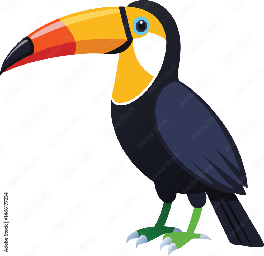 Naklejka premium Toucan