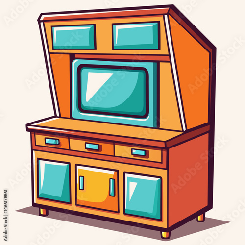 retro tv set