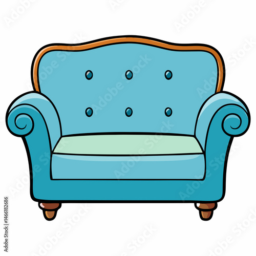 sofa isolated on white