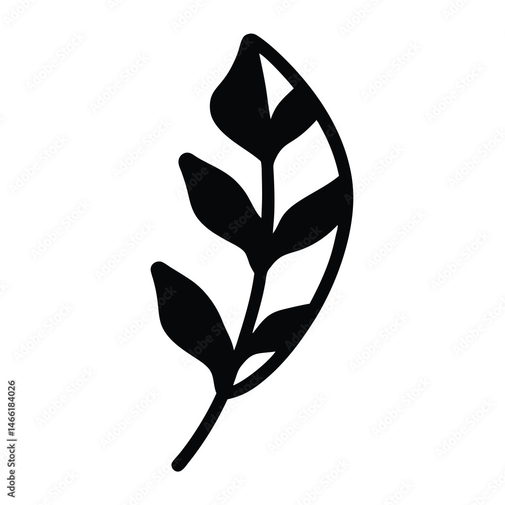 Obraz premium radicchio vector silhouette icon - perfect for food, farming, or nutrition concepts.