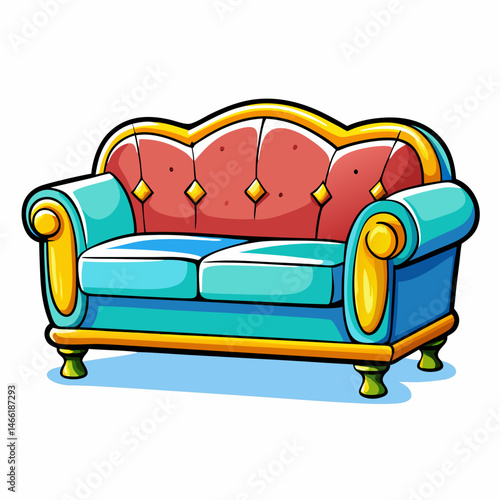 sofa and pillows