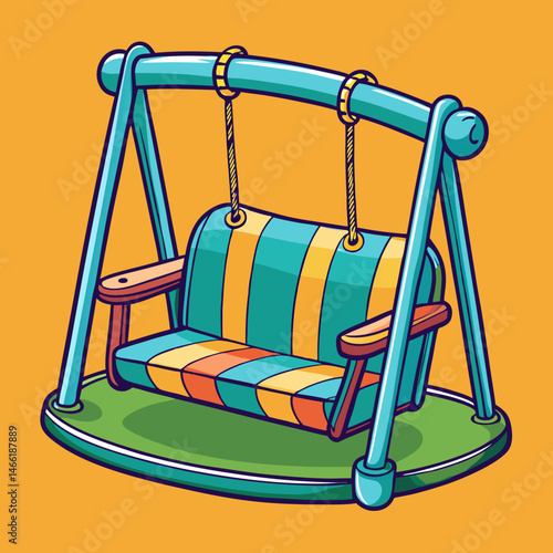 rocking chair vector illustration