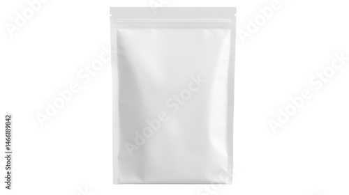 Resealable White Pouch for Secure Storage, Minimalist Zip-Lock Packaging Bag, Versatile White Pouch for Food and Product Packaging, Stand-up pouch, Mylar bag, Foil pouch, Resealable bag