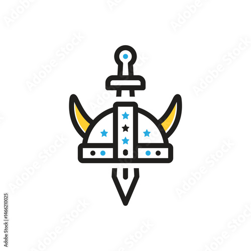 Multi color icon for historic