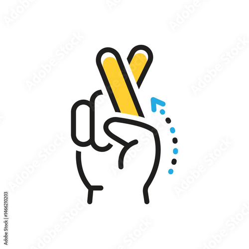 Multi color icon for lie