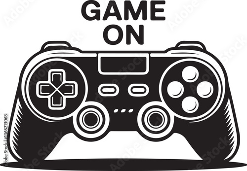 Video game controller or gamepad flat icon for apps and websites