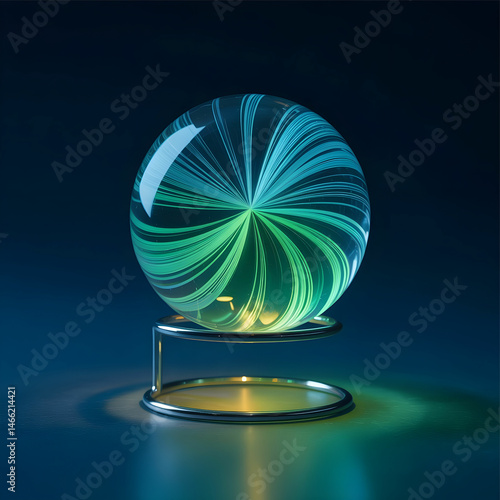 A photograph of a mesmerizing liquid crystal sample revealing its homeotropic alignment pattern (1)