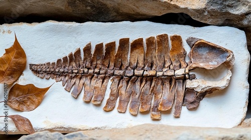 Ancient Vertebrate Fossil Specimen