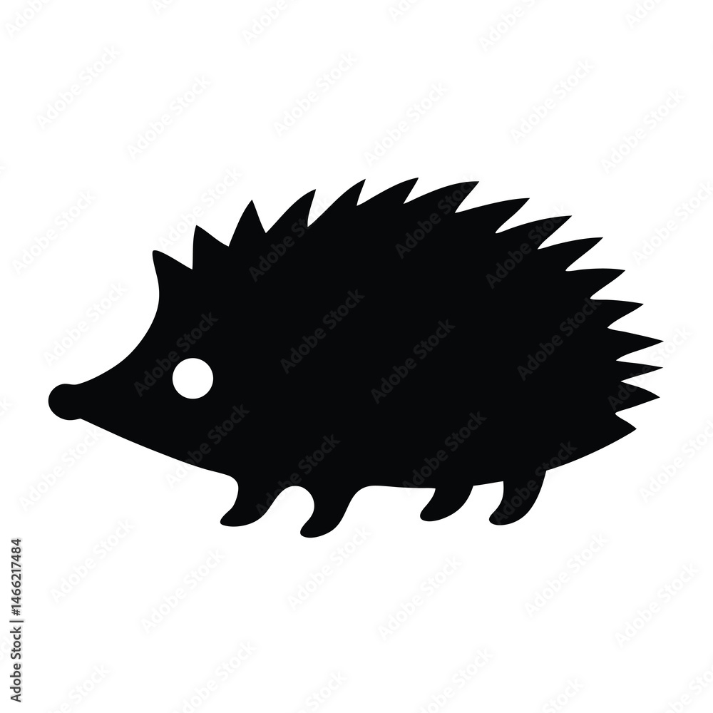 hedgehog vector silhouette icon - , ideal for wildlife, safari, and animal-themed illustrations. hedgehog vector silhouette icon - , ideal for wildlife, safari, and animal-themed illustrations.