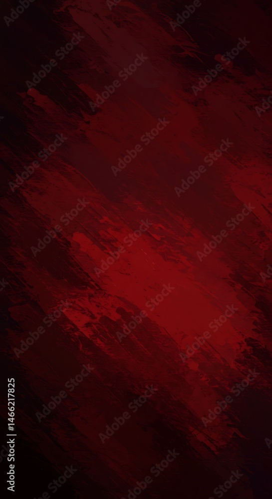 Fototapeta premium Crimson Abstract: Deep Red Hues & Textured Strokes