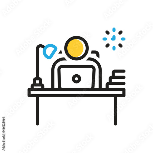 Multi color icon for employer