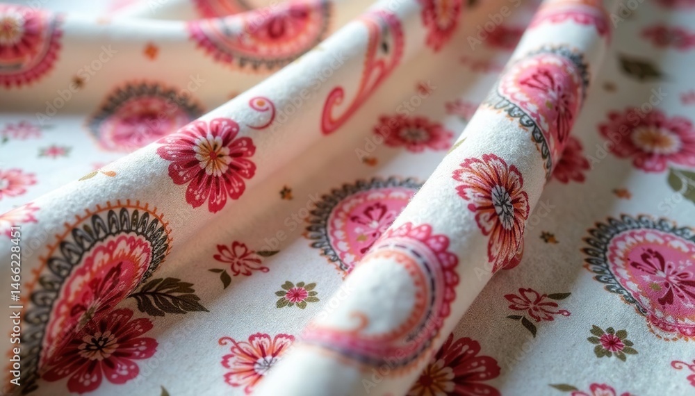 Subtle paisley print on soft linen-like fabric , art, simple Subtle paisley print on soft linen-like fabric , art, simple