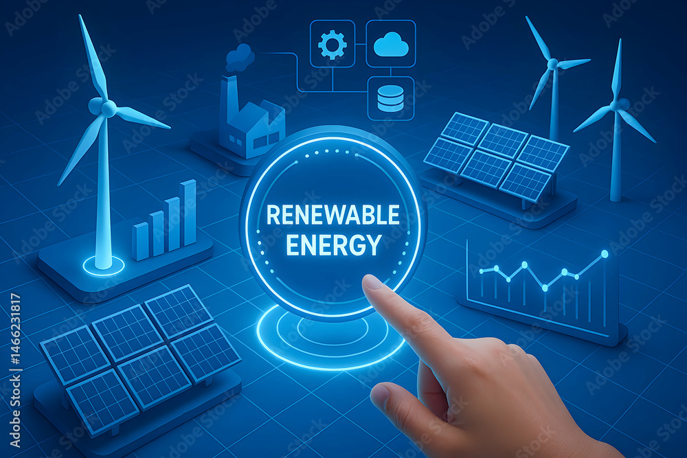 Innovative renewable energy concept visualization.