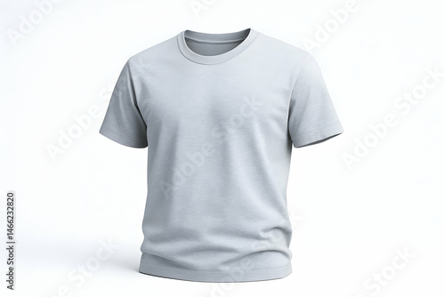 Obraz na płótnie Simple gray t-shirt on a clean background. w salonie