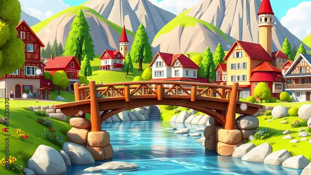 The Cartoon design has water and bridges that will inspire everyone’s unique talent with skill. The Cartoon design has water and bridges that will inspire everyone’s unique talent with skill.