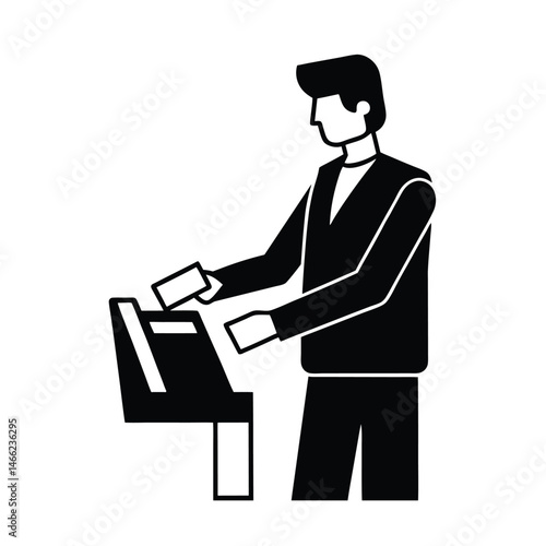 Credit Card Payment Terminal Vector Illustration