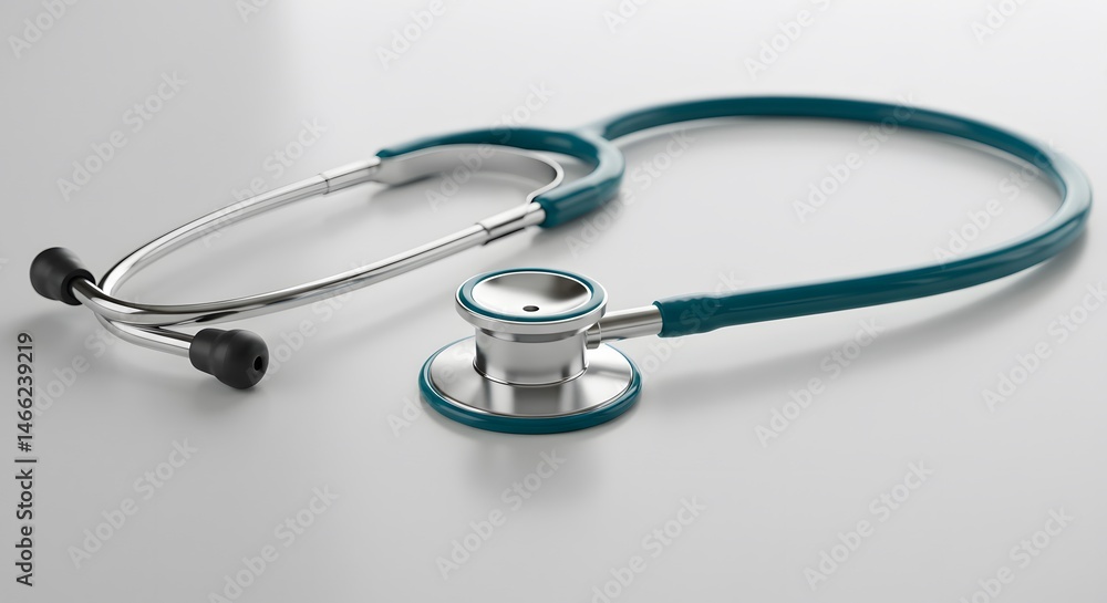 Teal and Silver Stethoscope: A Symbol of Healthcare and Medical Excellence Teal and Silver Stethoscope: A Symbol of Healthcare and Medical Excellence
