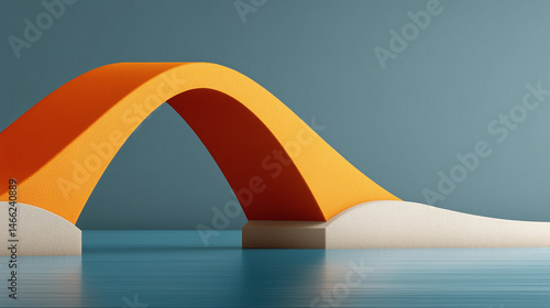Abstract Bridge Illustratio...