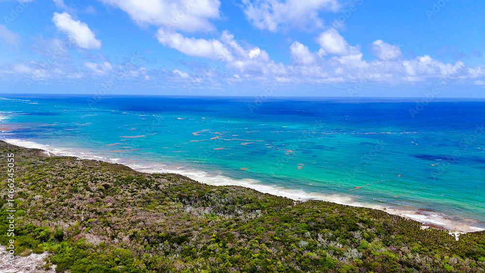 Fototapeta premium vista aérea de playas de Tulum