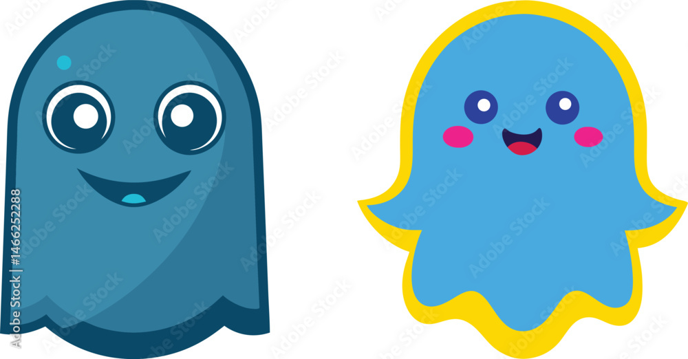 Cute Ghost Illustration Vector Set Bundle with Fun Expressions and Simple Designs Perfect for Halloween Party Decorations Kids Crafts and Seasonal Art Projects Cute Ghost Illustration Vector Set Bundle with Fun Expressions and Simple Designs Perfect for Halloween Party Decorations Kids Crafts and Seasonal Art Projects