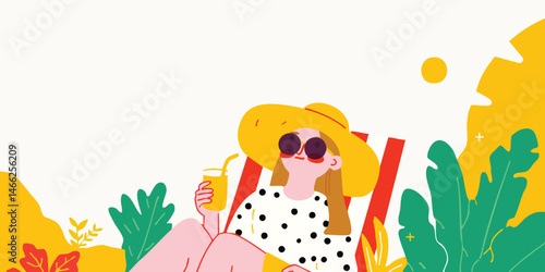 A sun-kissed illustration c...