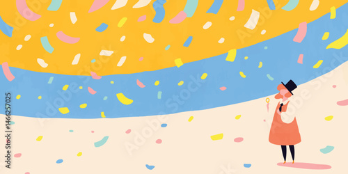 A whimsical illustration of...