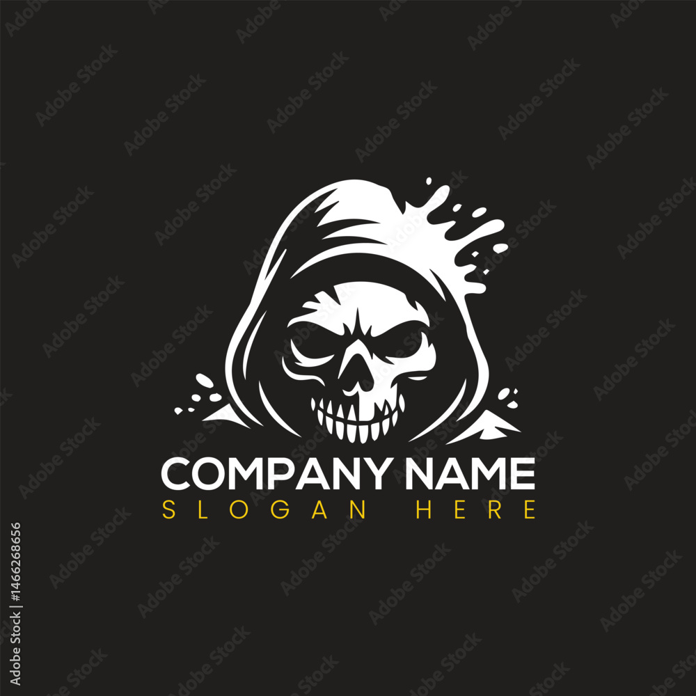 Skull logo design Skull logo design