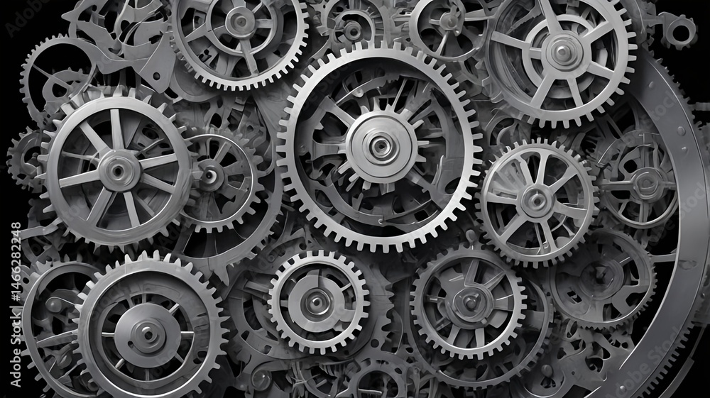Metallic Gear System Mechanism Metallic Gear System Mechanism