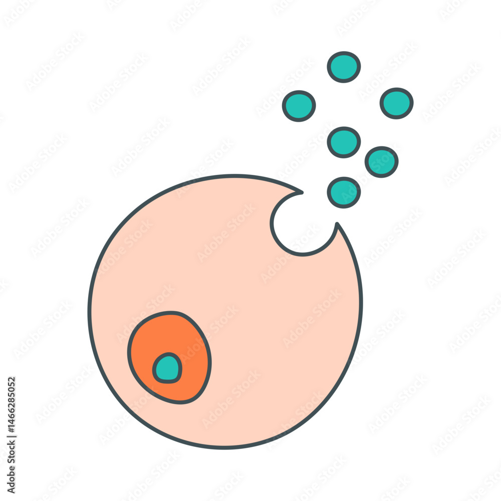 Obraz premium Signaling and target cell