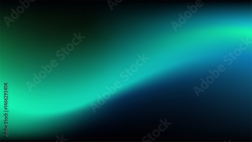 Smooth abstract gradient background transitioning from dark teal to vibrant turquoise, creating depth and movement. Futuristic