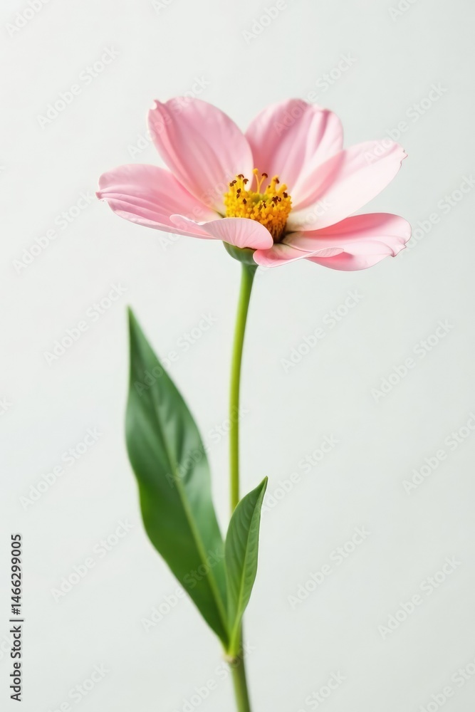 Obraz premium Delicate flower in isolation against white background, simplicity, white