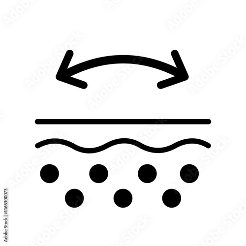 Skin Elasticity Icon Illustration