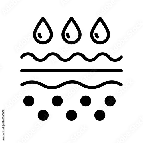 Oily Skin Icon Illustration