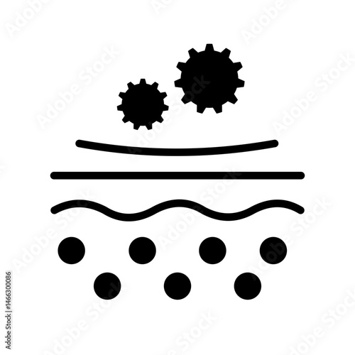 Anti-inflammatory Skin Cosmetic Icon Illustration