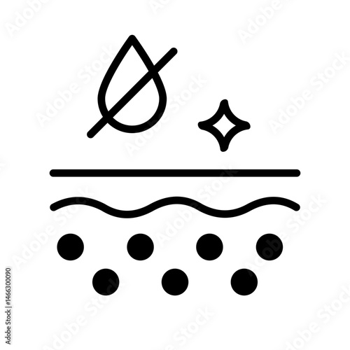 Oily Skin Cleanser Icon Illustration