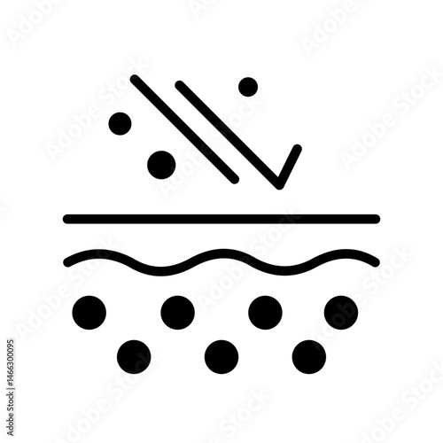 Pollution Protection for Skin Icon Illustration