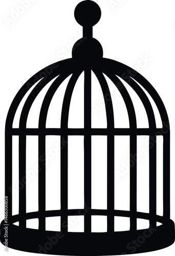 vintage birdcage vector
