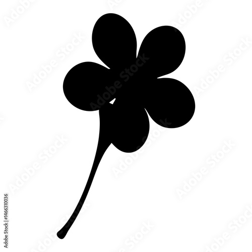 Black and white illustration of anemopsis yerba mansa , flower silhouette vector designs.
