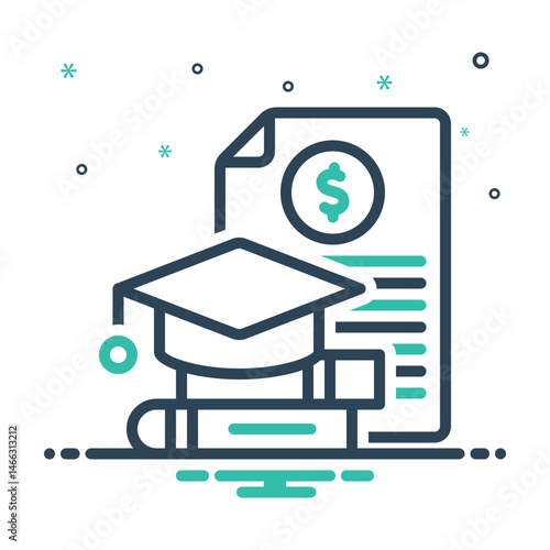 Mix icon for education loan