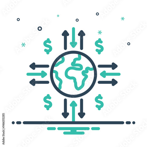 Mix icon for global transfer