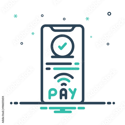 Mix icon for mobile payment