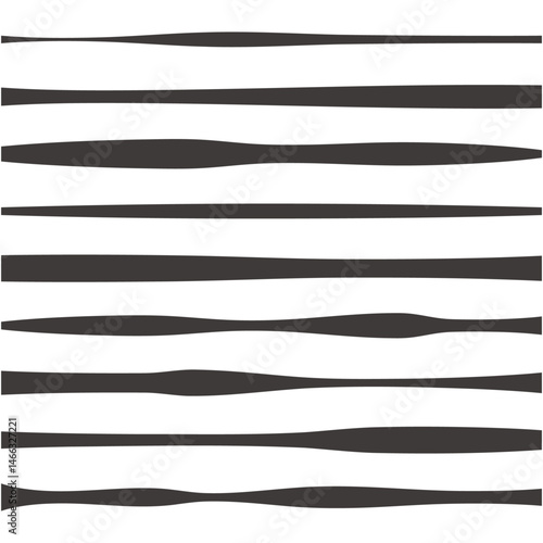 モダンな黒のビンテージ風 不揃いなストライプの背景素材