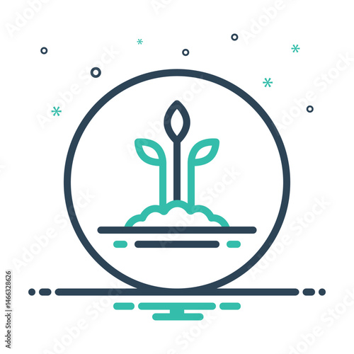 Mix icon for naturally grown